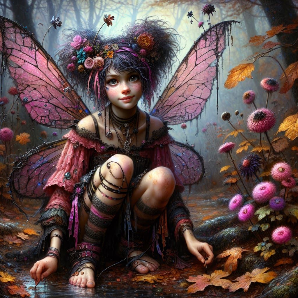 whimsical young fairy