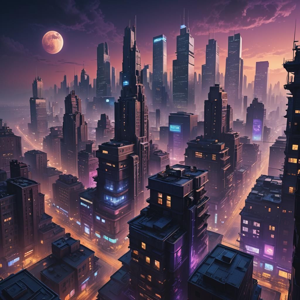Dystopian Cityscape Concept Art in Unreal Engine 5