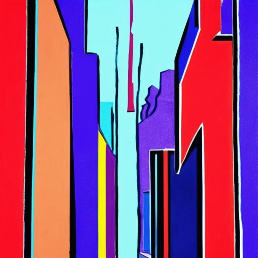 Surreal Geometric Path in Hyper-Realistic Digital Art