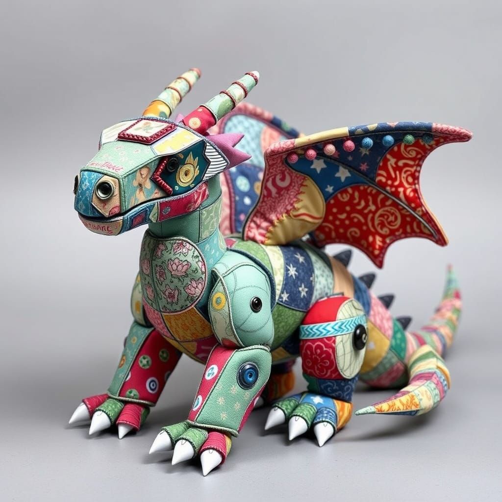 Patchwork Dragon Robot: Smart Fabric Quilter's Assistant