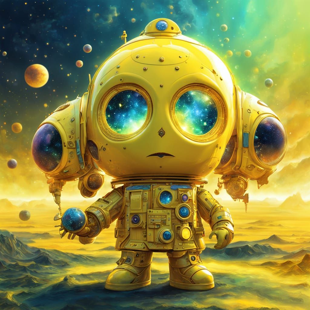 Vibrant Cosmic Hologram in 8k Resolution