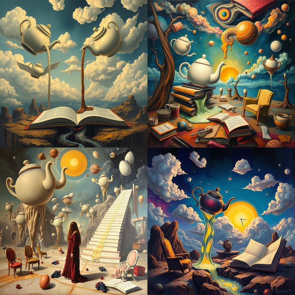 Surreal Dreamscape: Abstract Afternoon Masterpiece