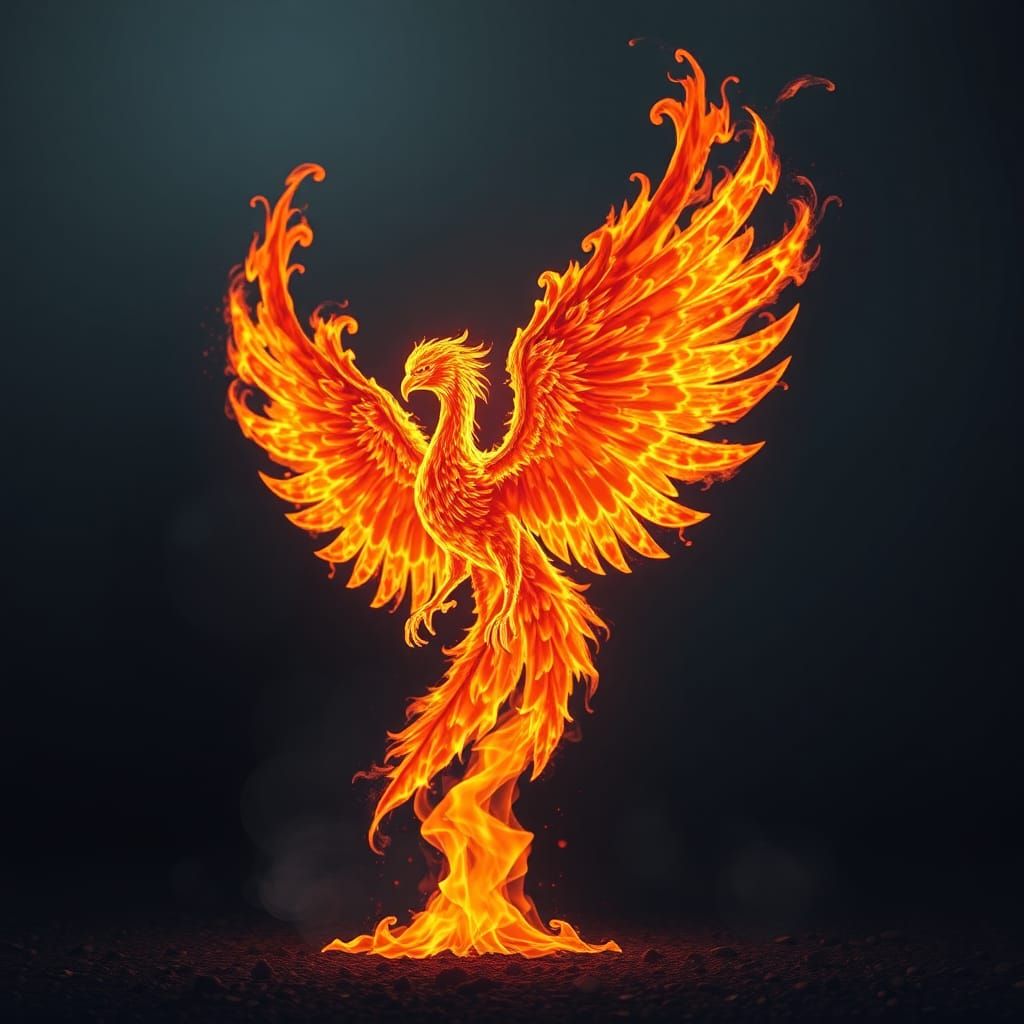 Magnificent Fiery Phoenix