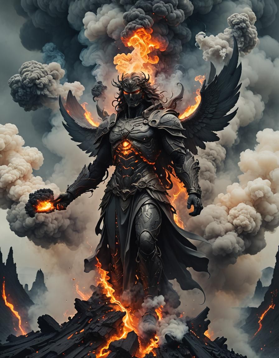 Surreal Smoke Angel by Jordan Grimmer