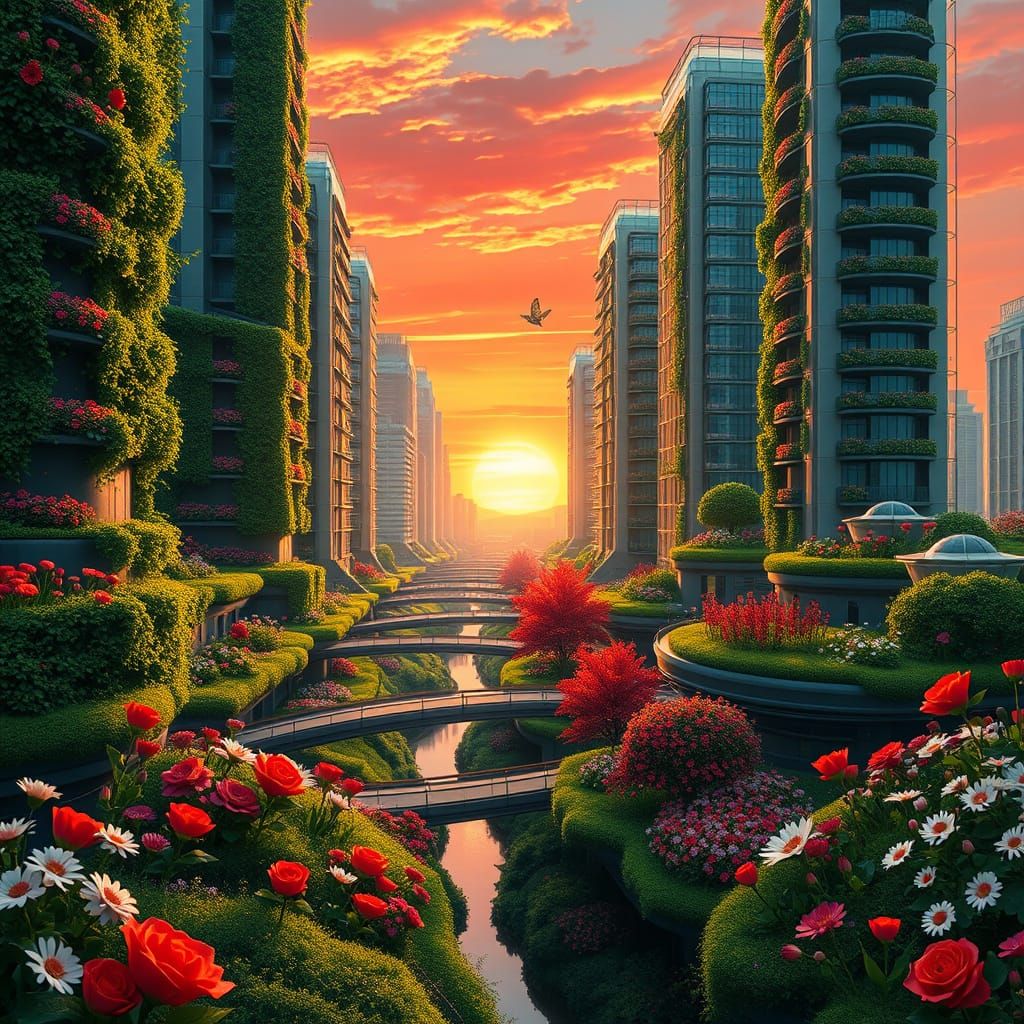 A futuristic eco-city 3