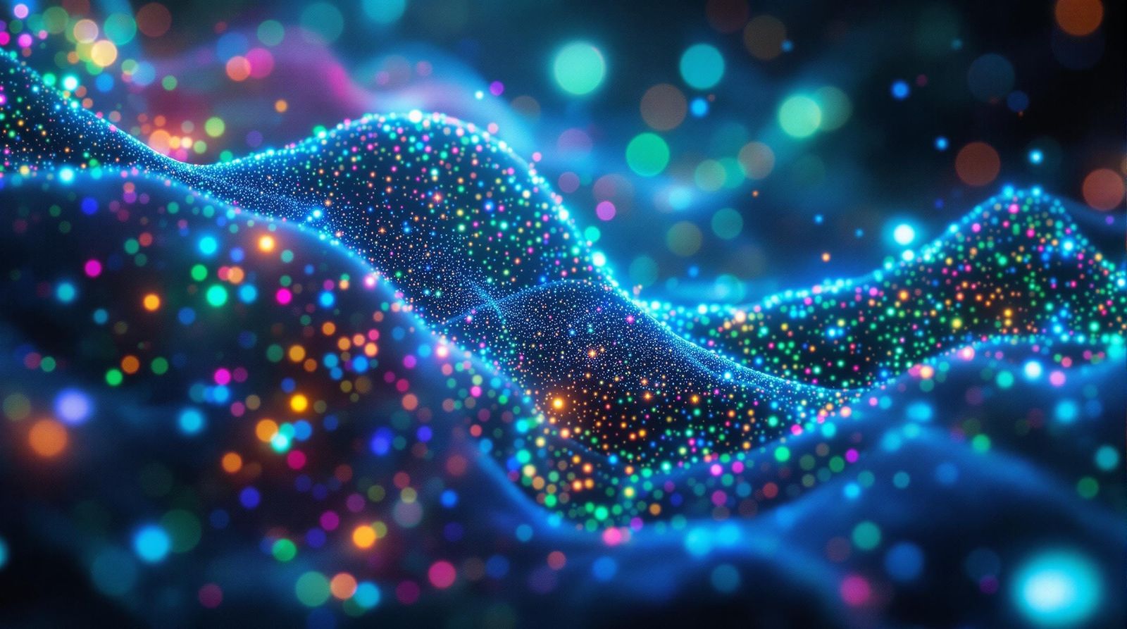 dot patterned light waves