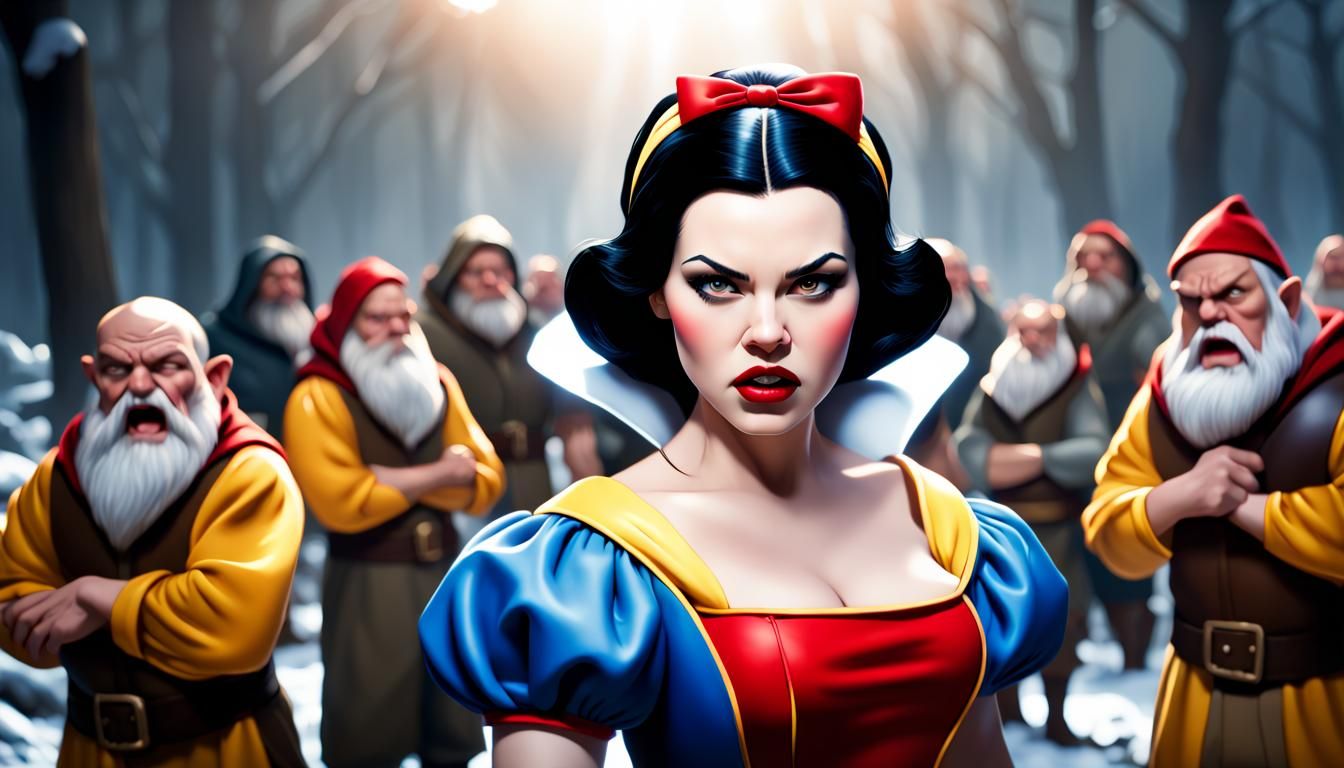 Angry snow white and the badass dwarfs
