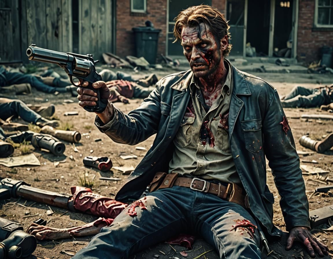 Zombie Apocalypse Survivor's Last Stand