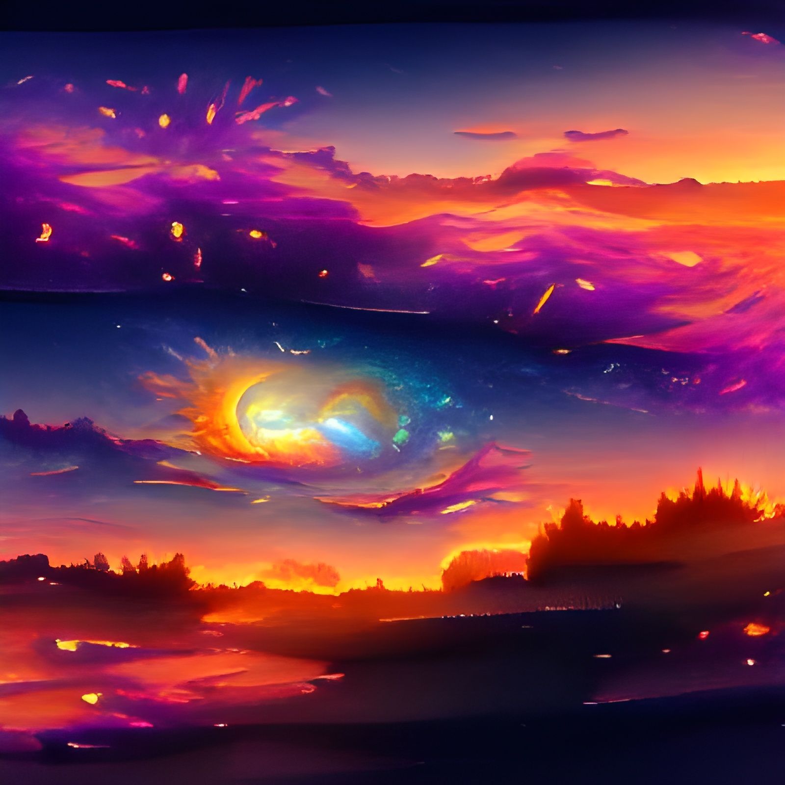 sunset galaxy