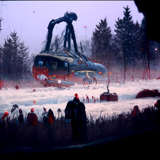 Eerie Landscape in the Style of Gustave Doré