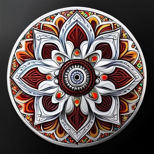 Intricate Mandalas in Splash Art Style