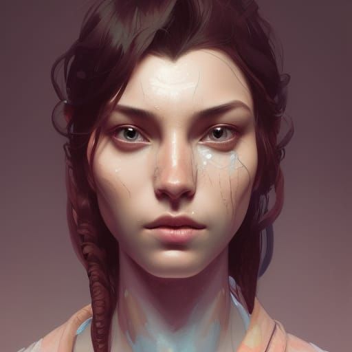 Gozu Portrait in Hyperdetailed Art Style