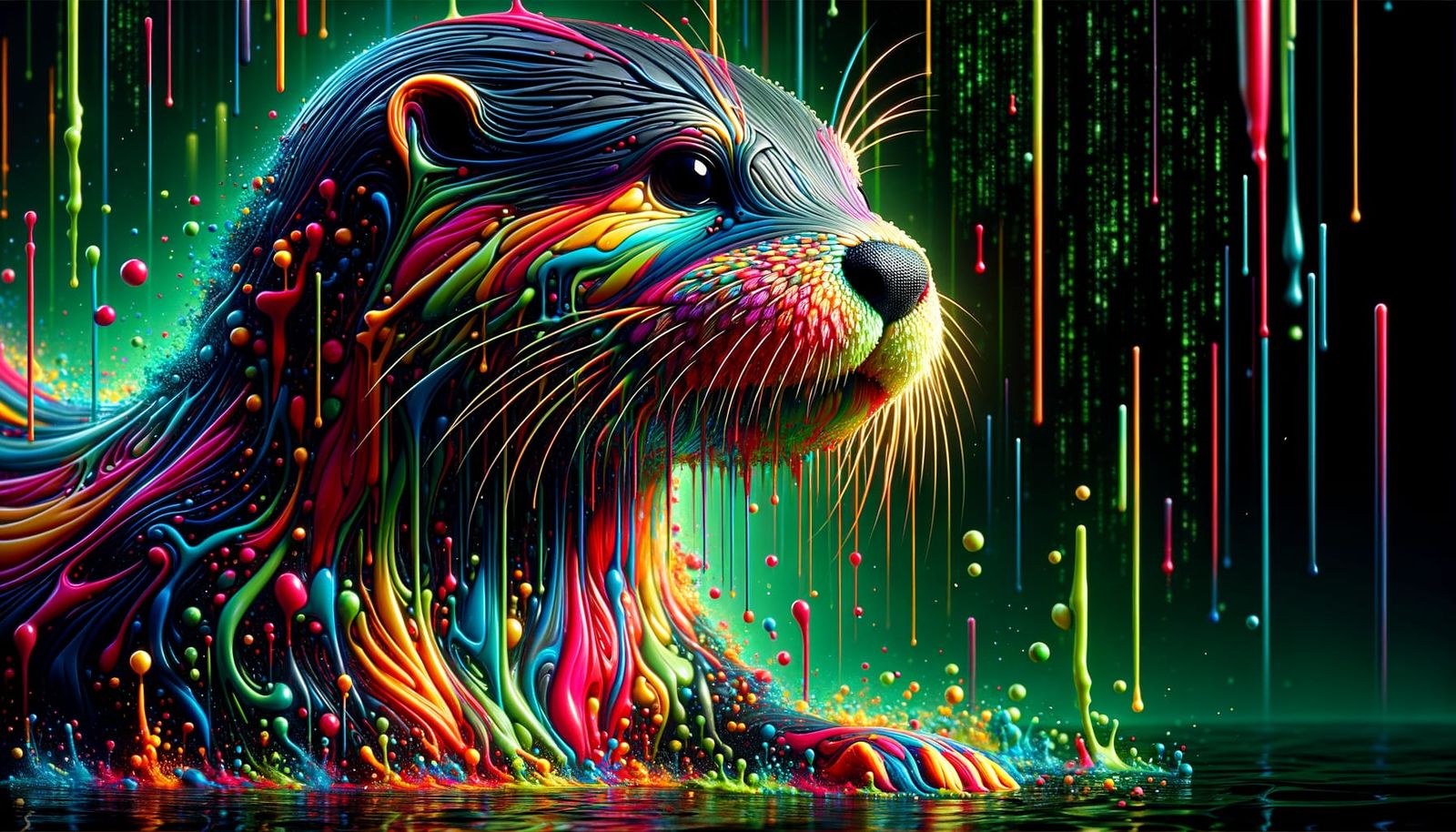 Generate an ultra high-resolution, magnificently shimmering ...