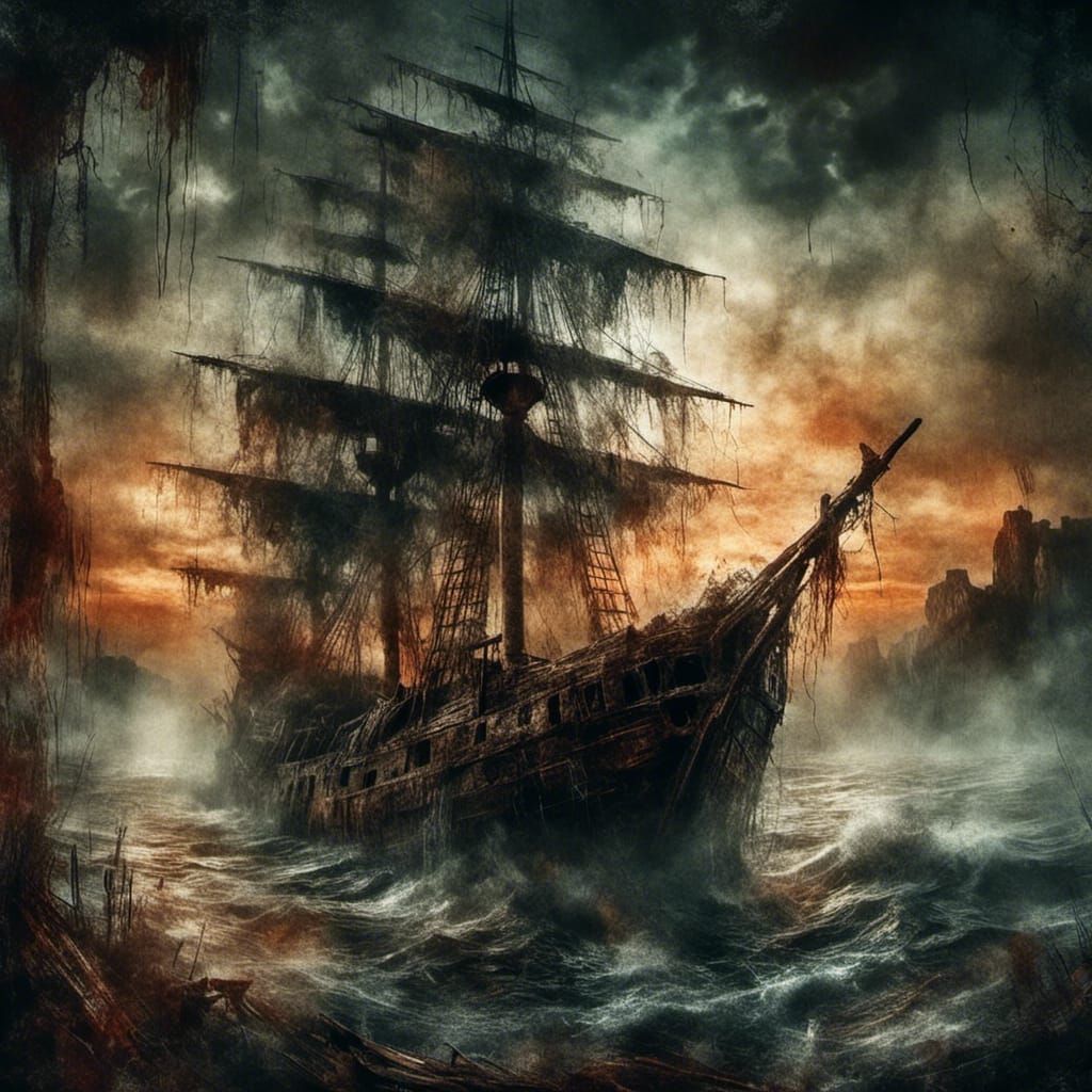 Haunted pirate ship