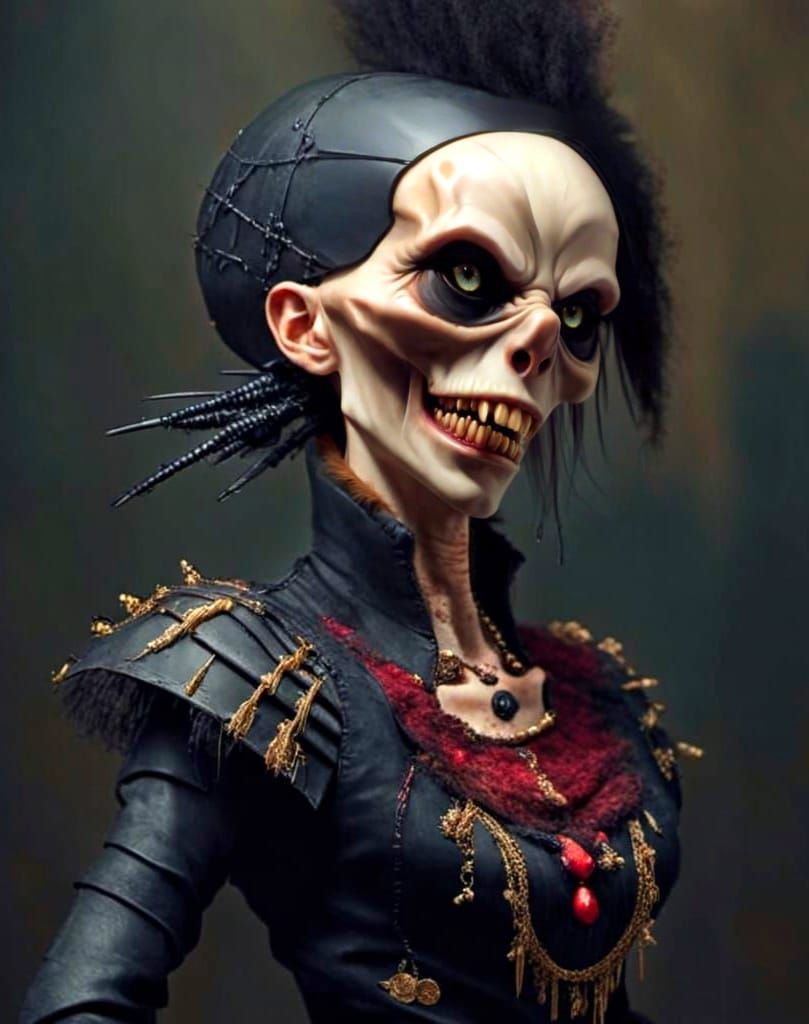 Cyberpunk Countess De Ghola I Portrait in Neon Lights