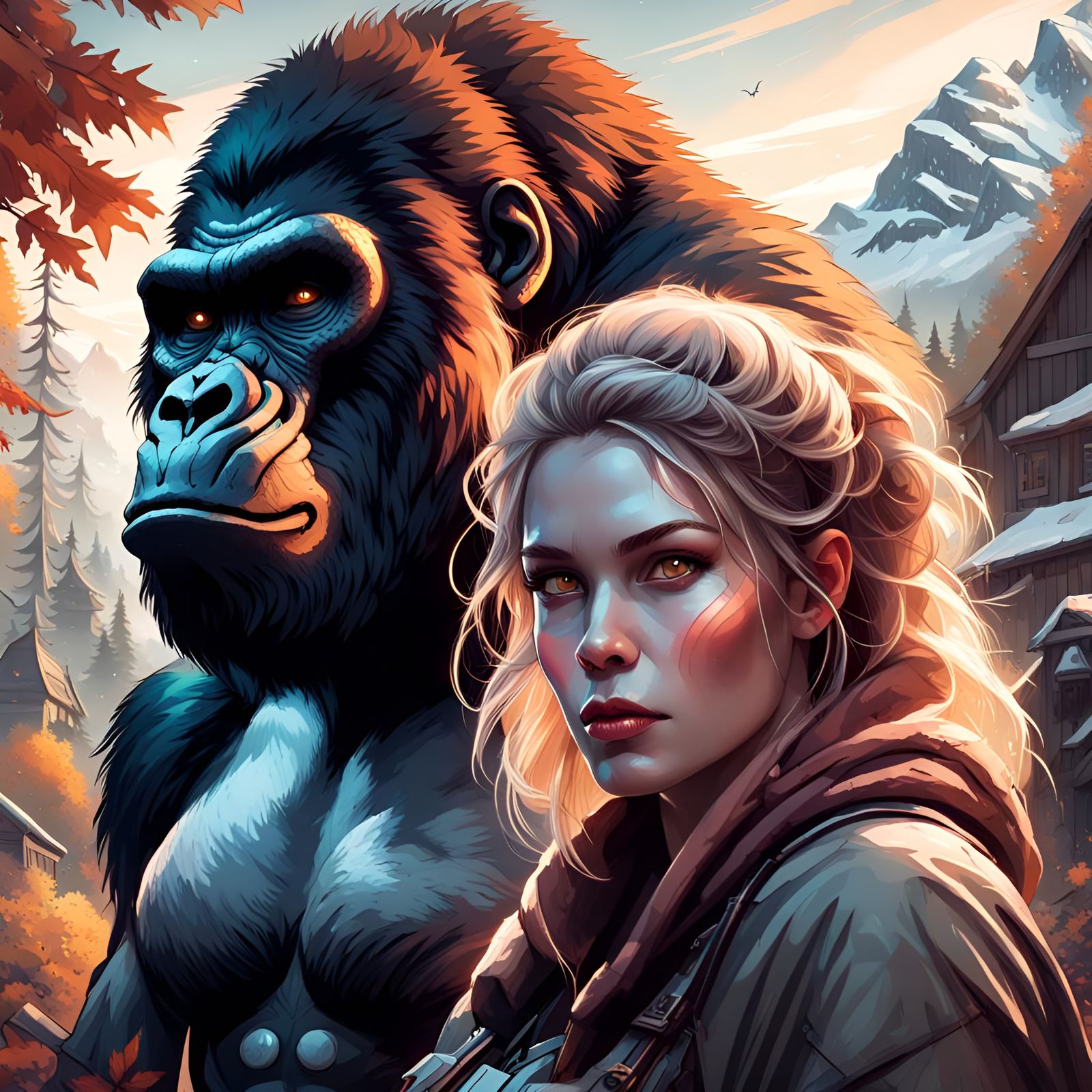 Sci-fi fusion Laser Eyes between Species.