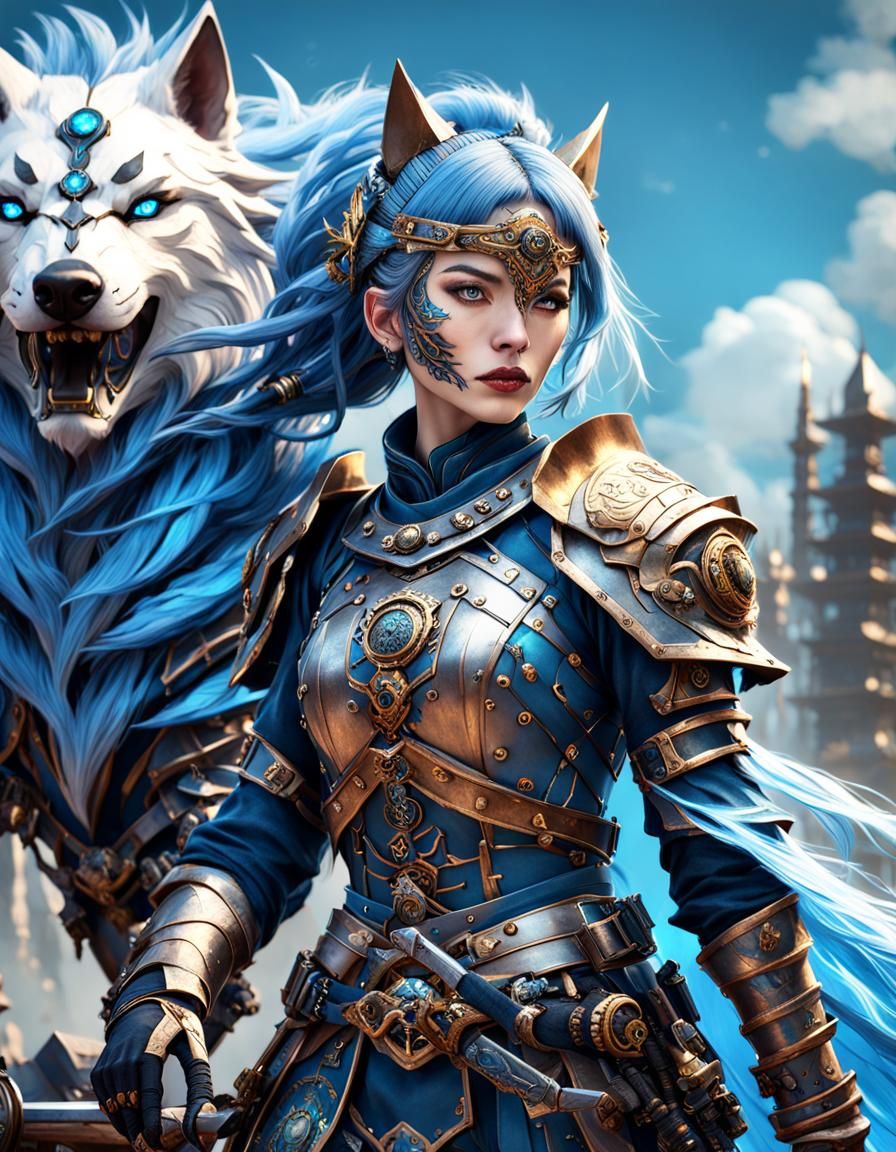 Steampunk Wolf girl?