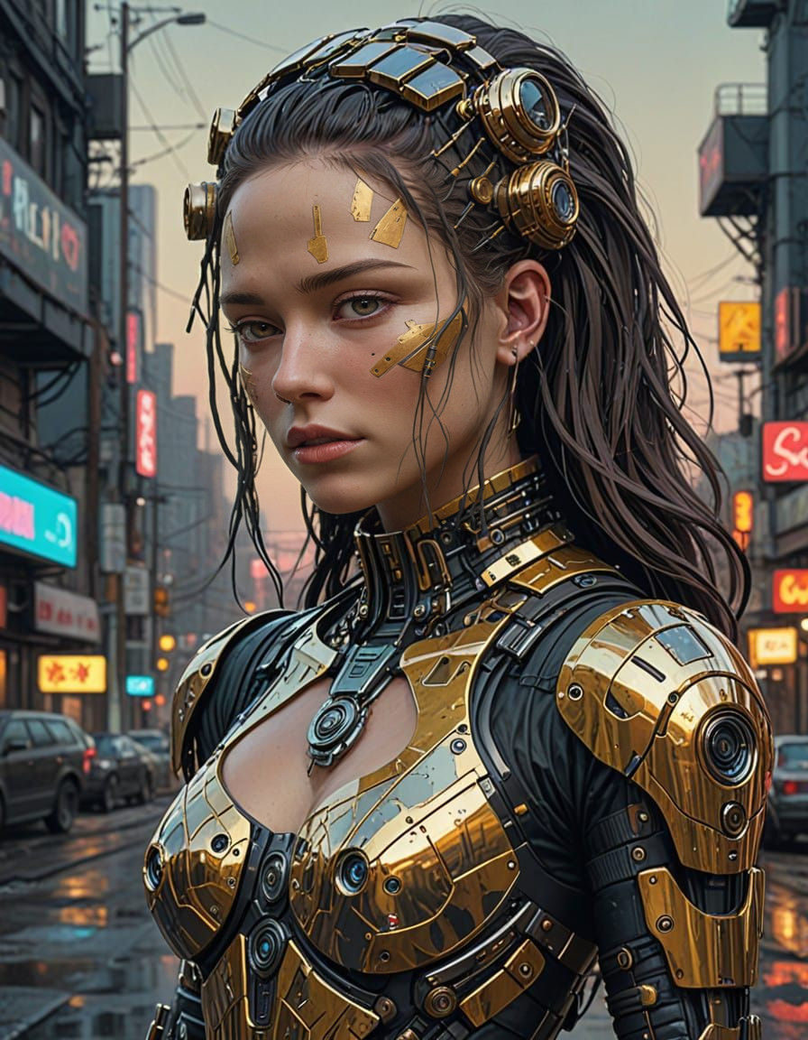 a cyberpunk girl