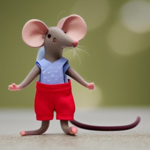 mouse with parachute pants