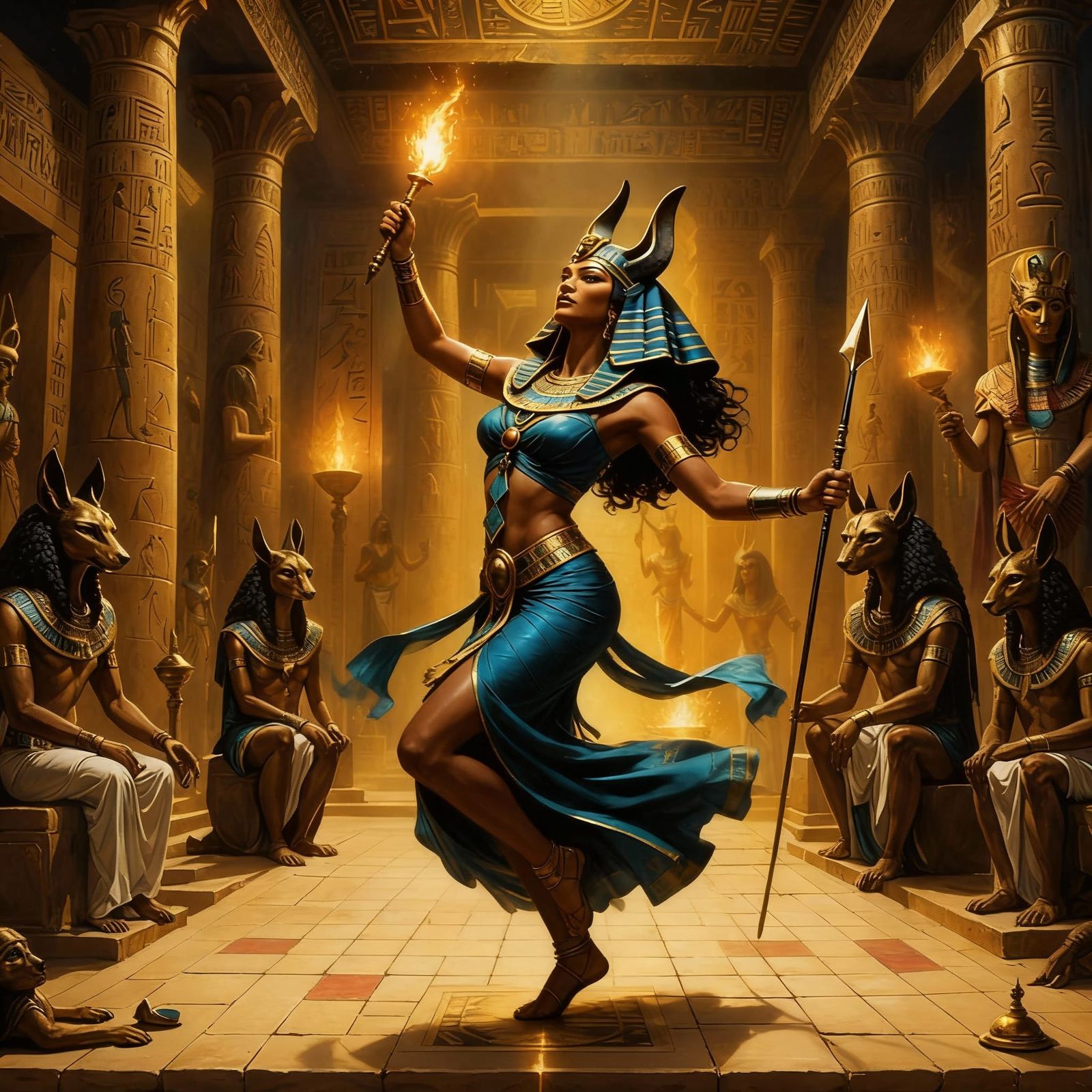 Priestess Exotic Dance in Sinister Photograph