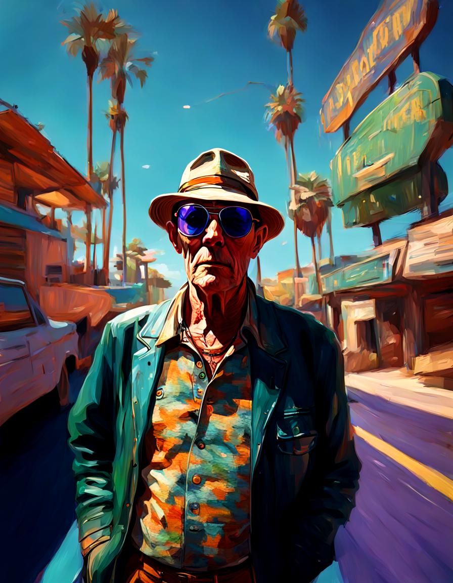 Impressionistic Portrait in Analogous Colors