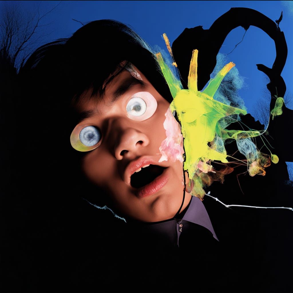 Whimsical Situationist Photomontage of Stick Figures