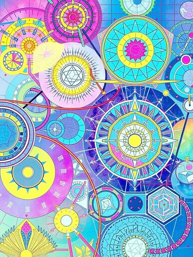 Futuristic Graphic Score in Avant-Garde Style