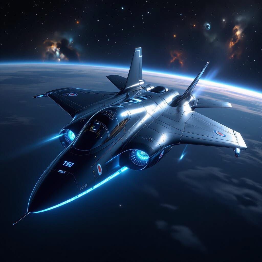 Futuristic RAF Jet Fighter Reaches Mach 10 in Space