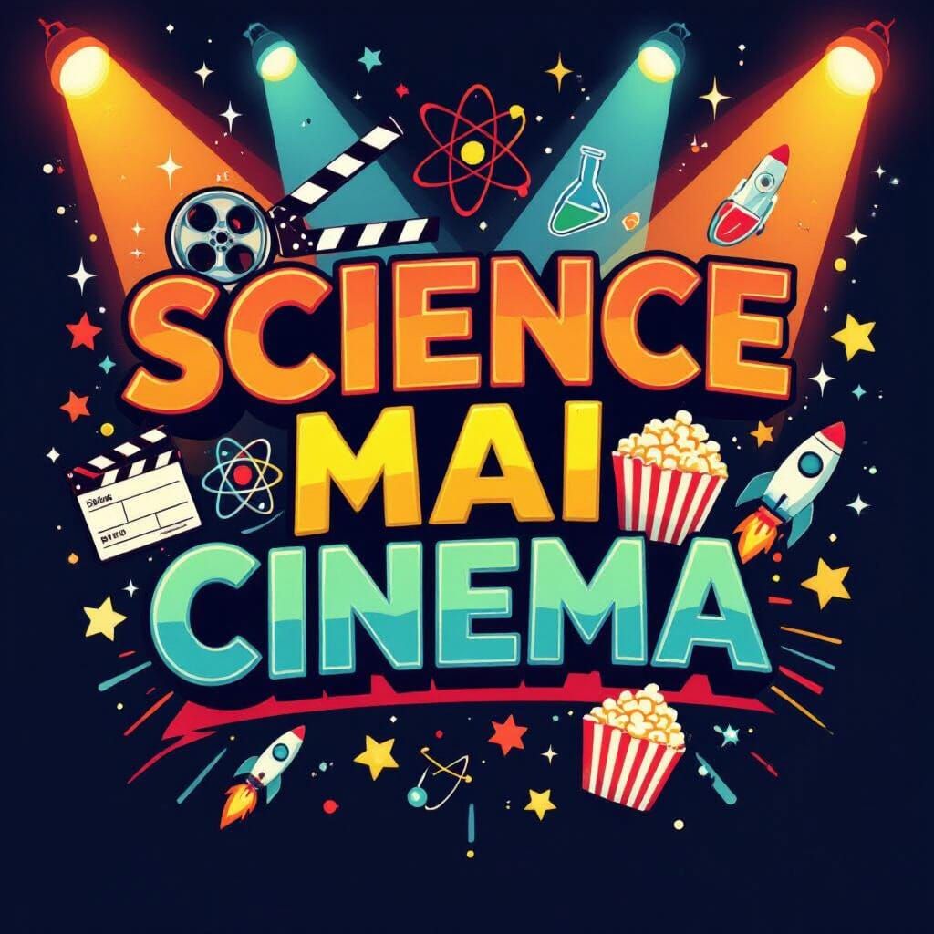 Science Mai Cinema: Vibrant Film and Science Banner