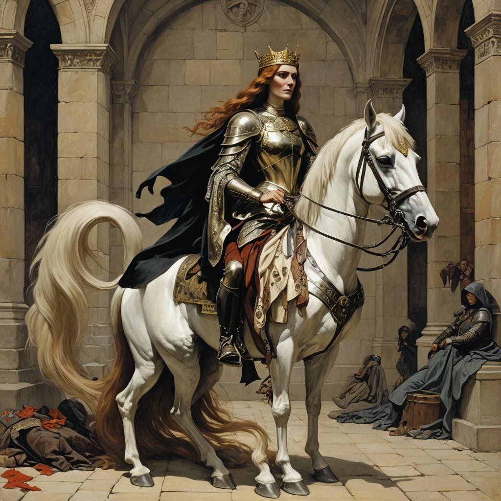 Lady Godiva in Rockwell Style, Sinister Twist