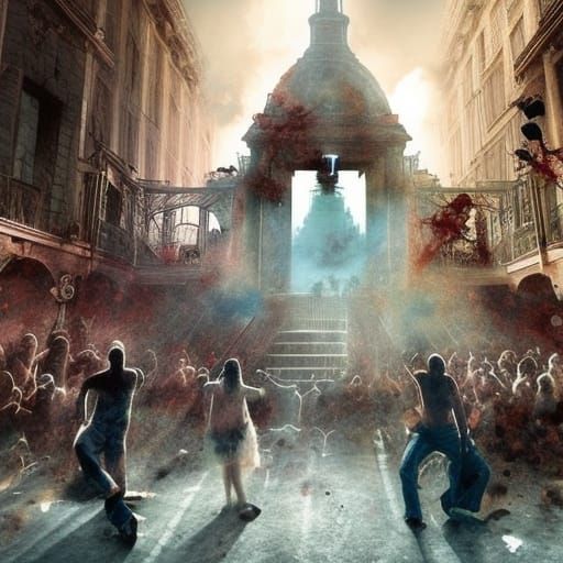 Zombie Talent Show: Epic Digital Matte Painting