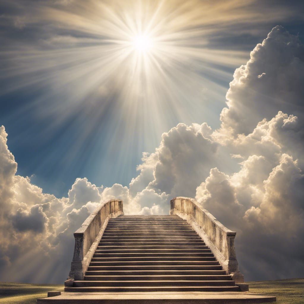 Ethereal Stairway to Heaven in Divine Light