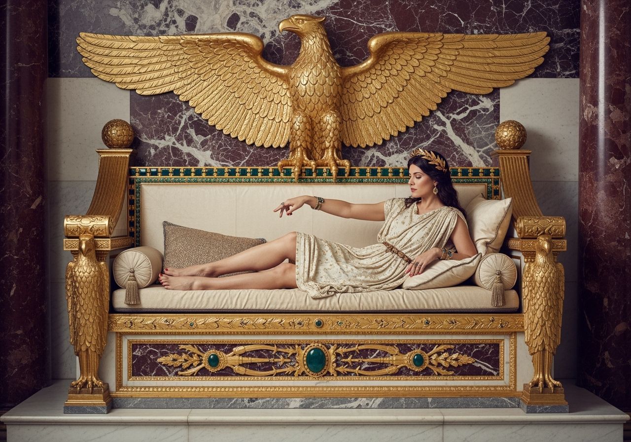 Empress Messalina in Luxurious Ancient Rome Palace