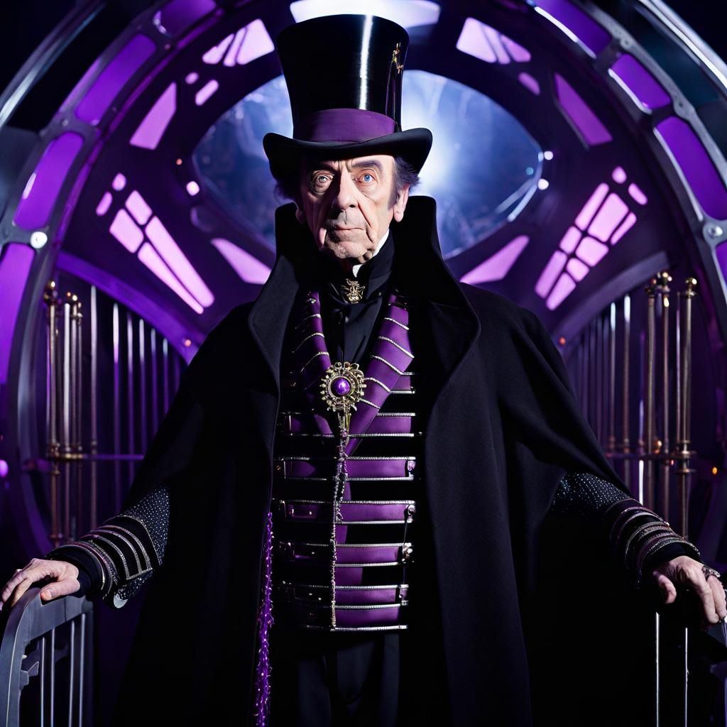 Sci-Fi Cyborg Child Catcher in Space Opera