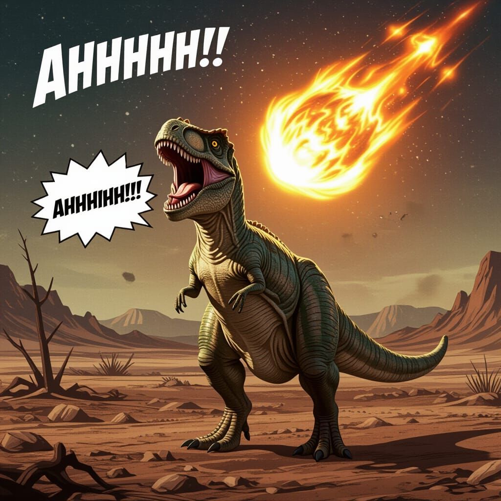 Dinosaur Faces Doom as Comet Approaches