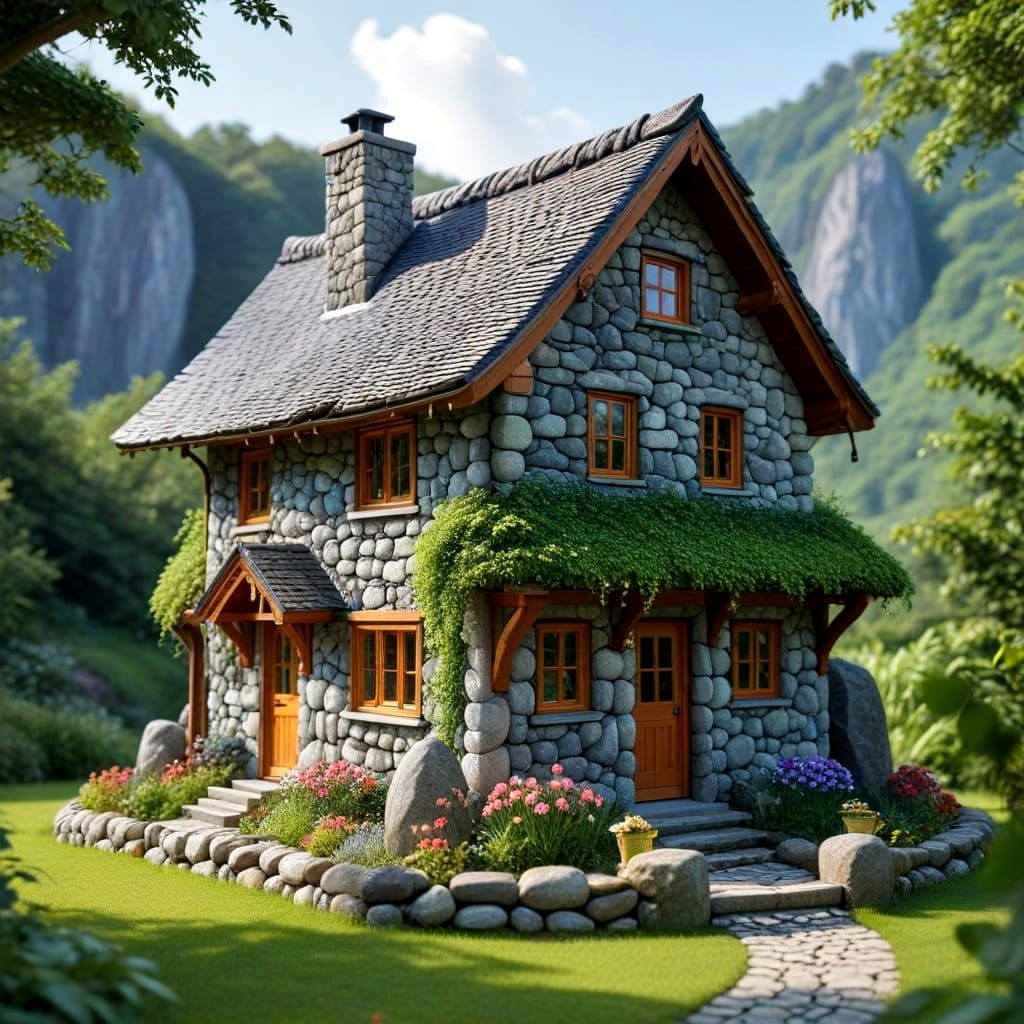 Gemstone Cottage with Natural Background
