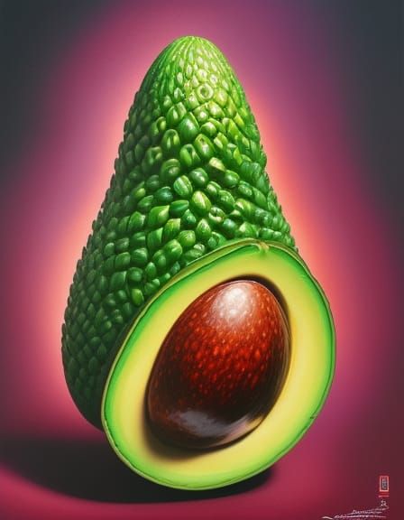 Avocado with a big stone