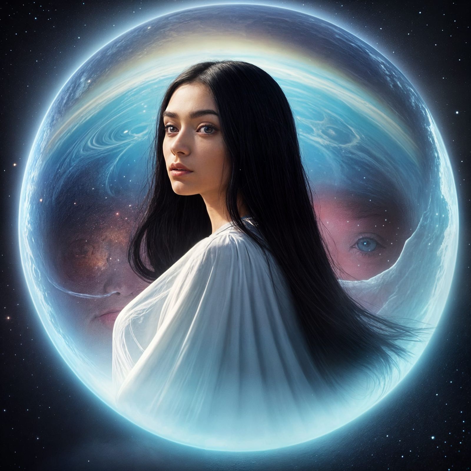 Exotic Alien Goddess with Ethereal Beauty