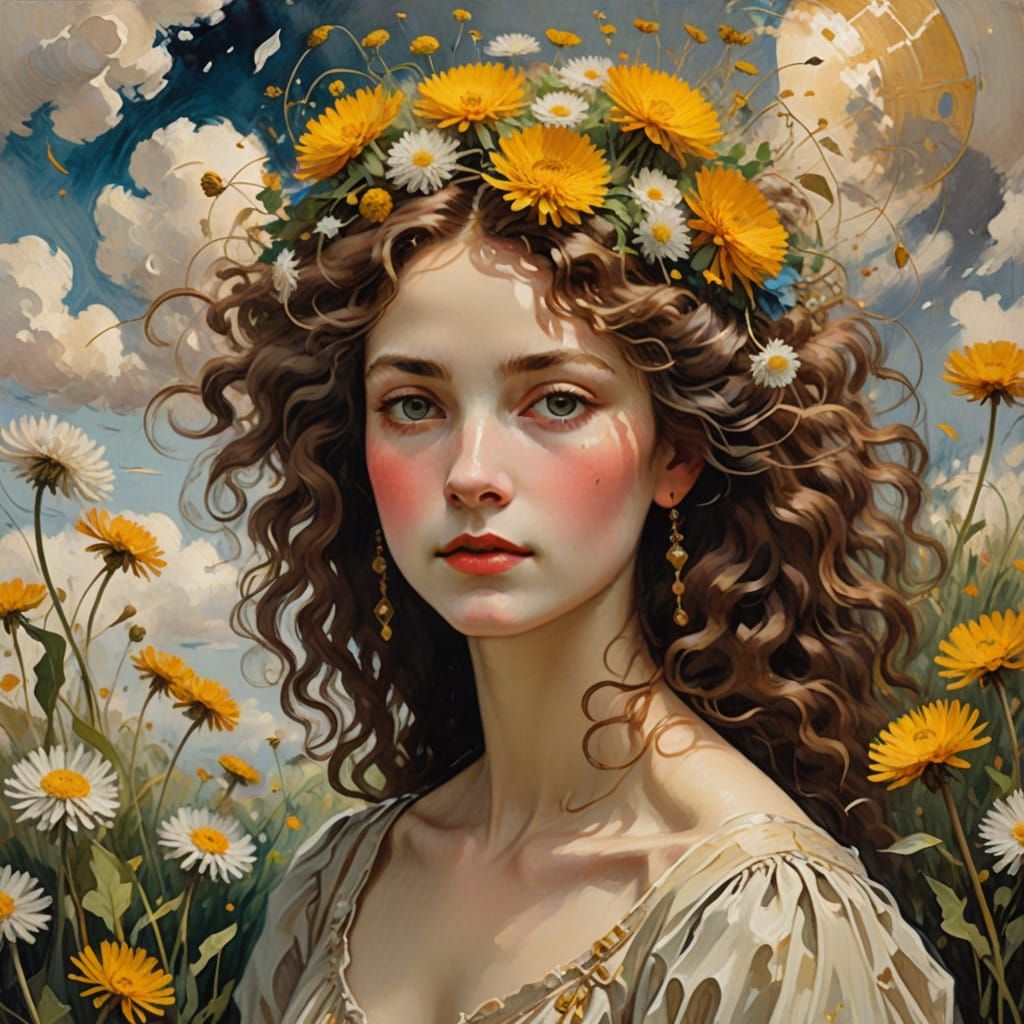 Dandilion clock hair