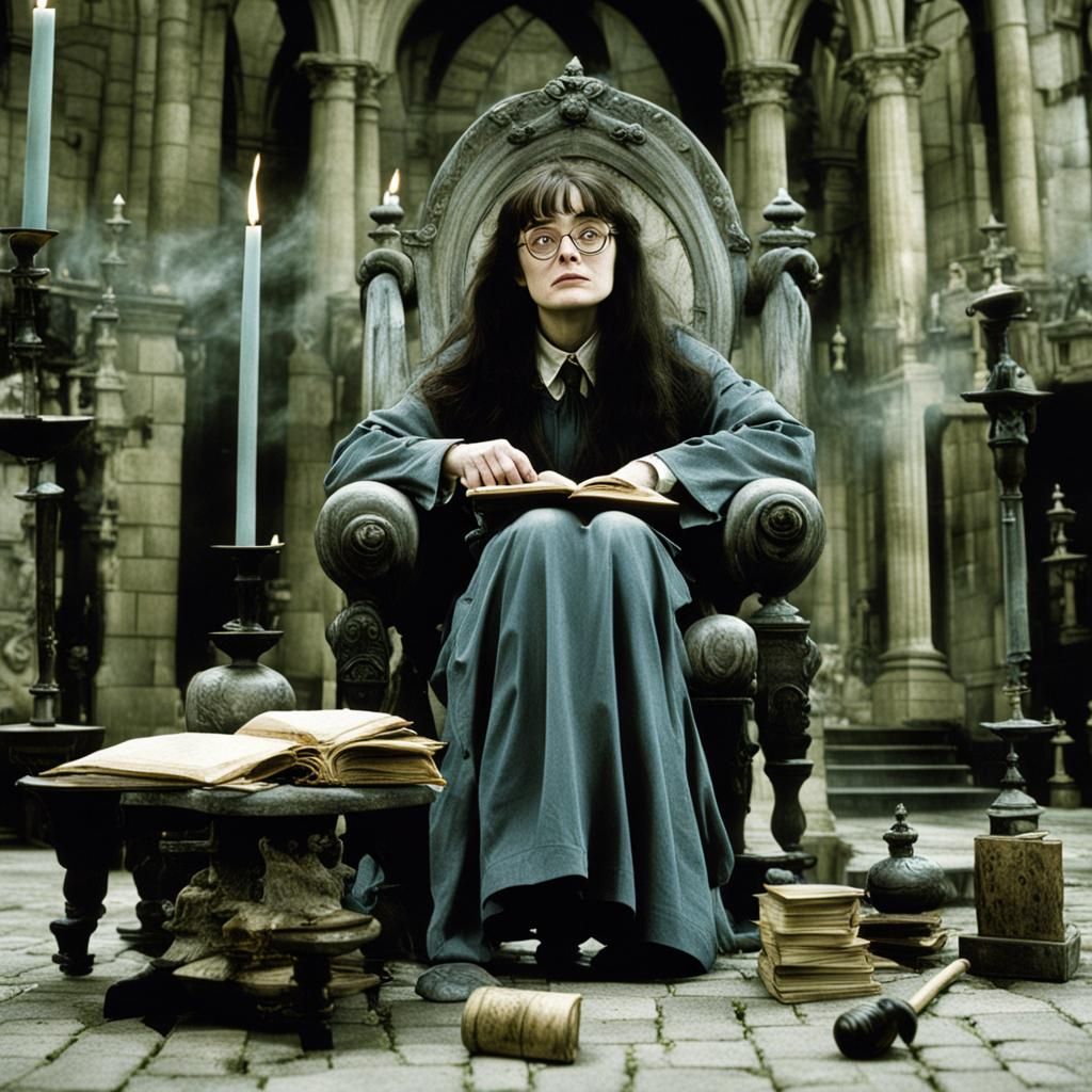 Moaning Myrtle. Mesmerizing, Magical, Marvelous. Manic, Macabre, Machiavellian. George Miller.