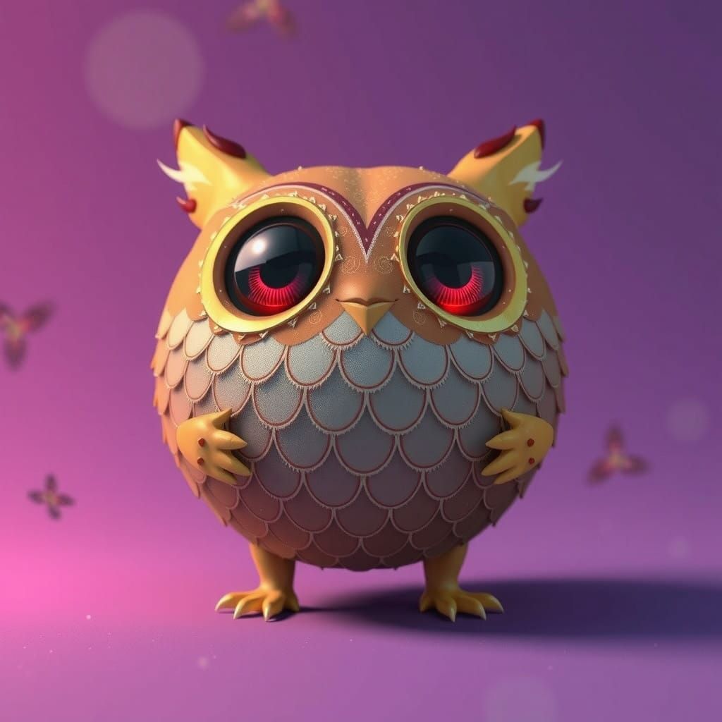 Surreal Fantasy Mascot Shines with Whimsical, Dreamlike Qual...