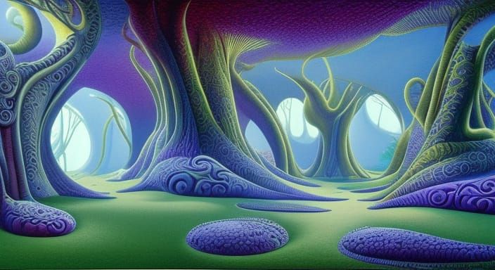 Mystical Dreamscape with Dynamic Lighting