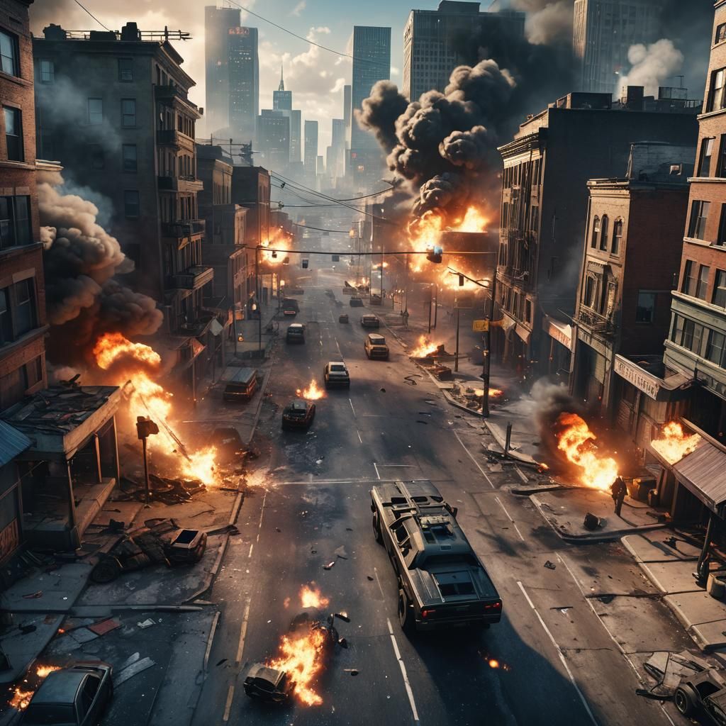 Epic Battlefield Clash in Liberty City