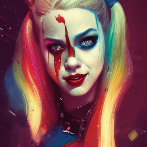 Harley Quinn Rainbow