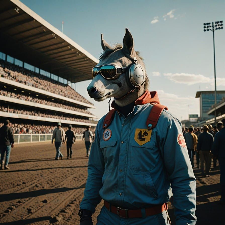 Epic Gato Gris Rides Unicorn in Cinematic Film Still