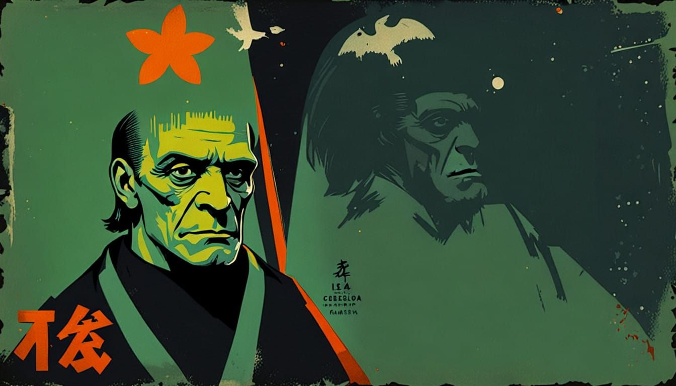 Miguel Angel Designing a Dark Frankenstein in Rich Textures