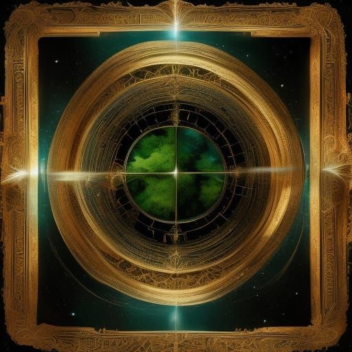 Cinematic Forest Reflected in Mirror