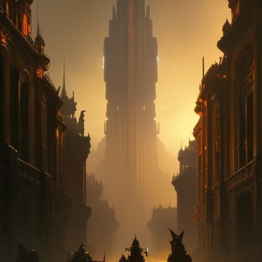Dark Fantasy Concept Art in Deep Color