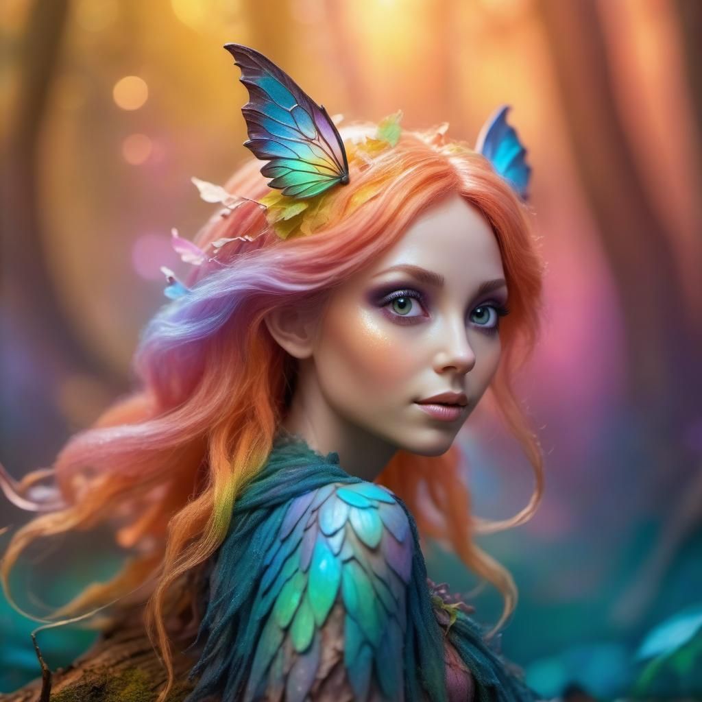 Enchanting Forest Fairy in Hyperrealistic Style