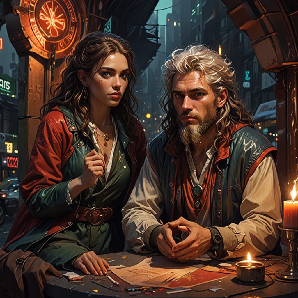 Confident City Dancer in Neon Hues